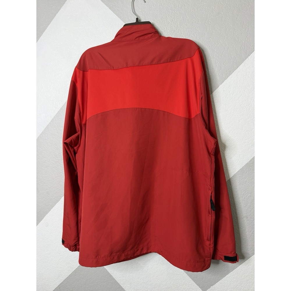 Nike Men Red Golf Windproof 1/2 Zip Pullover Jacket XL Breathable 333111 - Picture 10 of 11